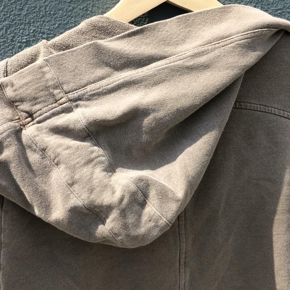 NSF Hoodie Kanga Pouch Raw/Exposed Seam Sand - Picture 7 of 8